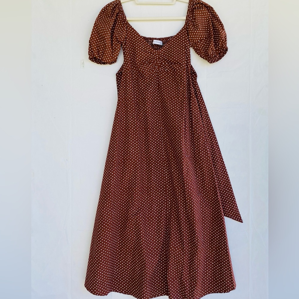 NWOT Faithful the Brand Charlize Midi Peasant Dress